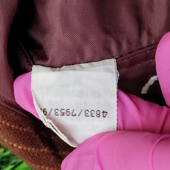 Vintage 90s Western Plaid Button Shirt Small 19x29 Brown - Picture 10 of 11